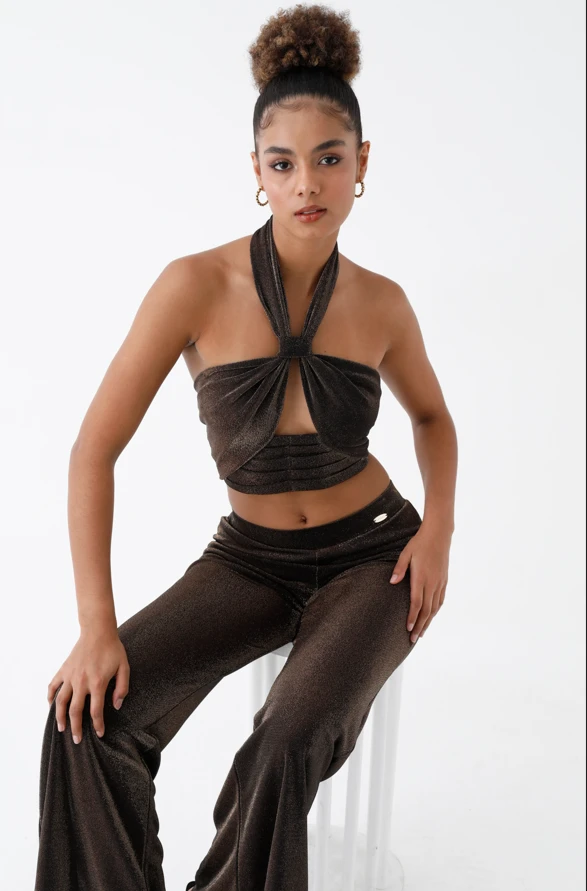 C860-016 KADIN KROP-PANTOLON TAKIM