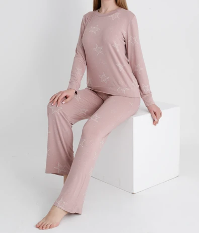Kadın Uzun Kollu Pijama Takımı C840-852