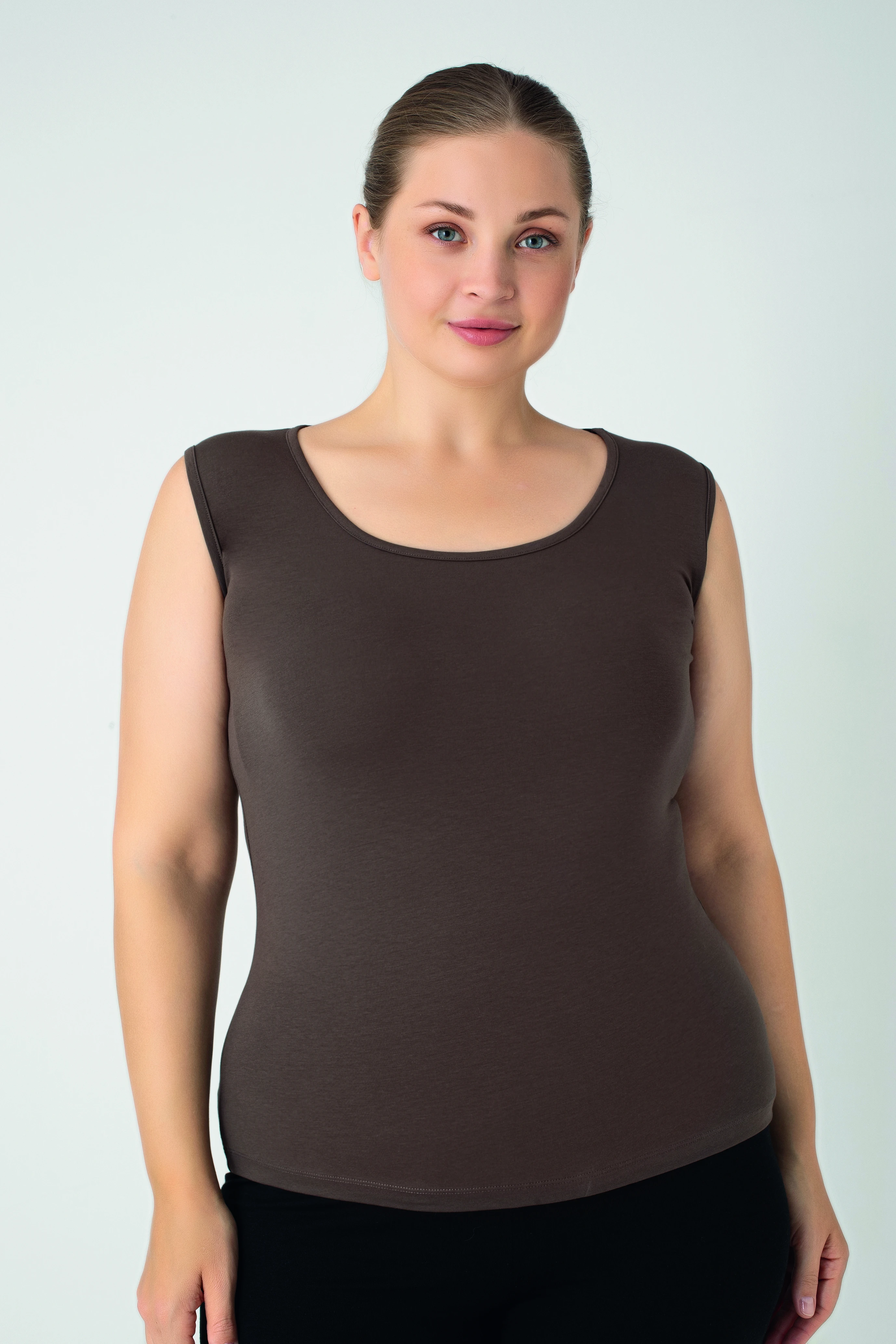 Kadın Battal Modal Geniş Askılı Atlet C801-028