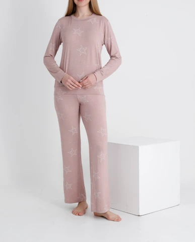 Kadın Uzun Kollu Pijama Takımı C840-852