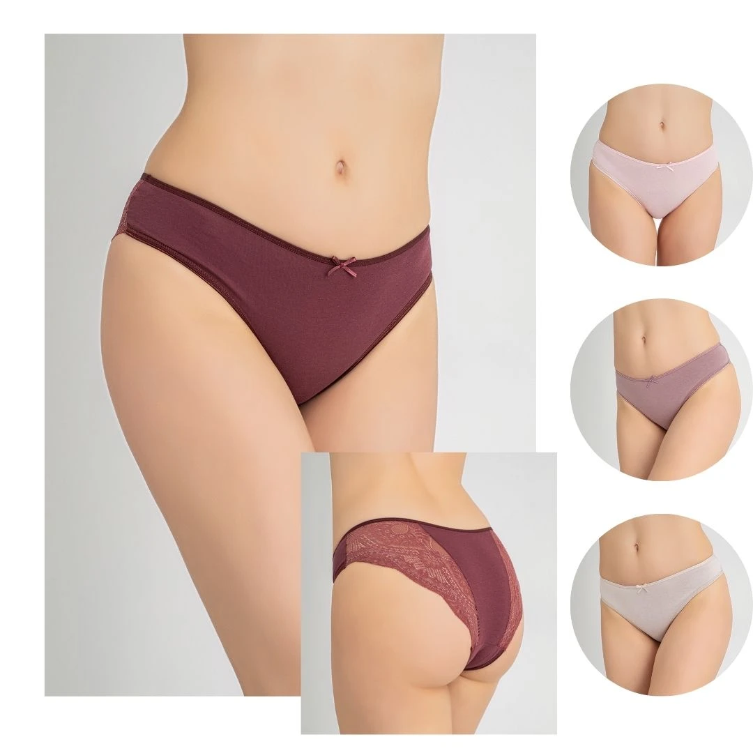 Kadın Dantelli Bikini 4'Lü Paket C804-007