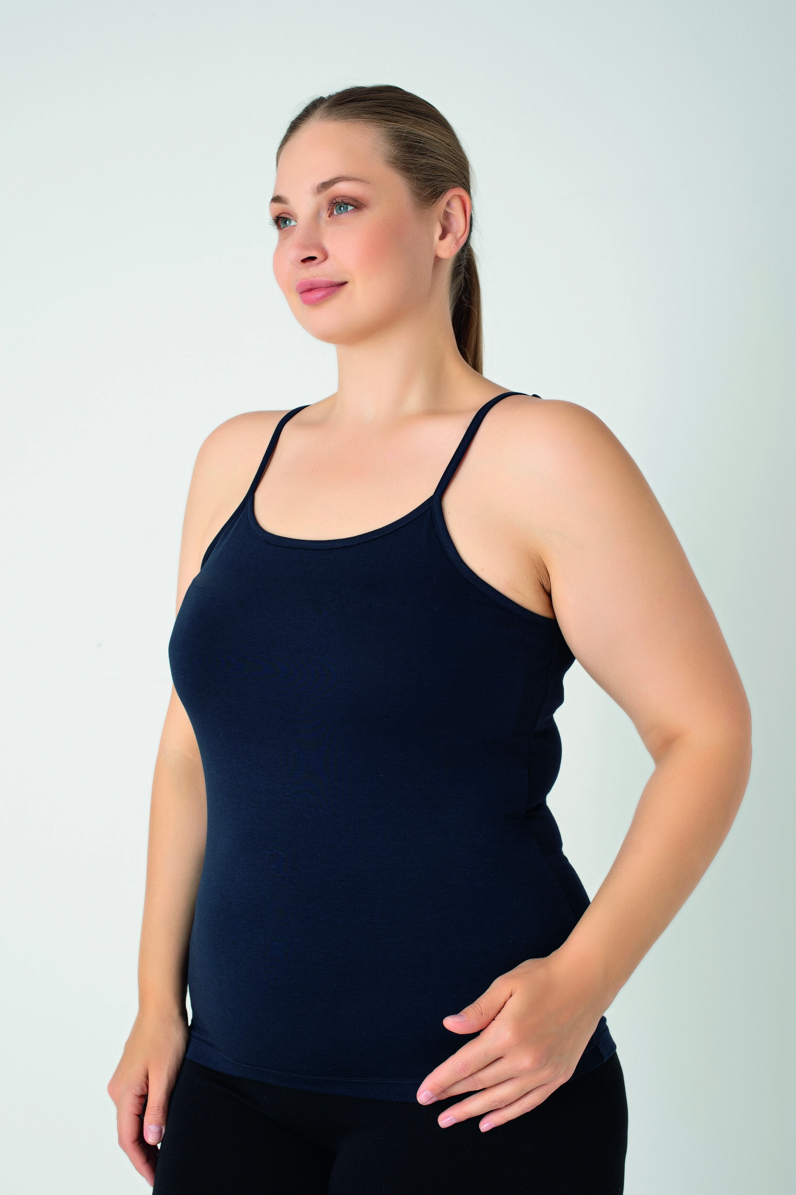 Kadın Battal Modal İp Askılı Atlet C801-026