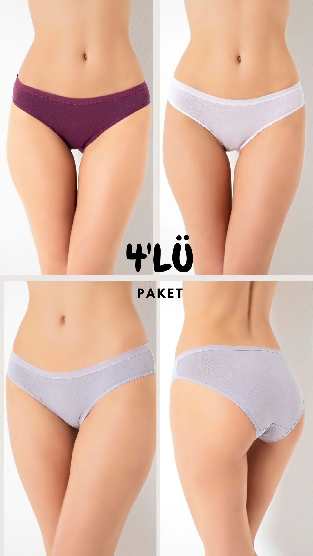 Kadın Bikini 4'Lü Paket C804-508