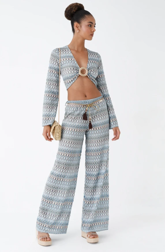 C860-008 KADIN KROP-PANTALON TAKIM