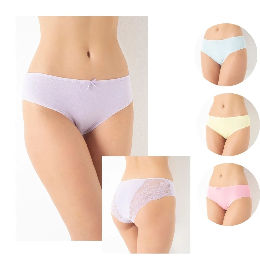 Kadın Dantelli Bikini 4'Lü Paket C804-007
